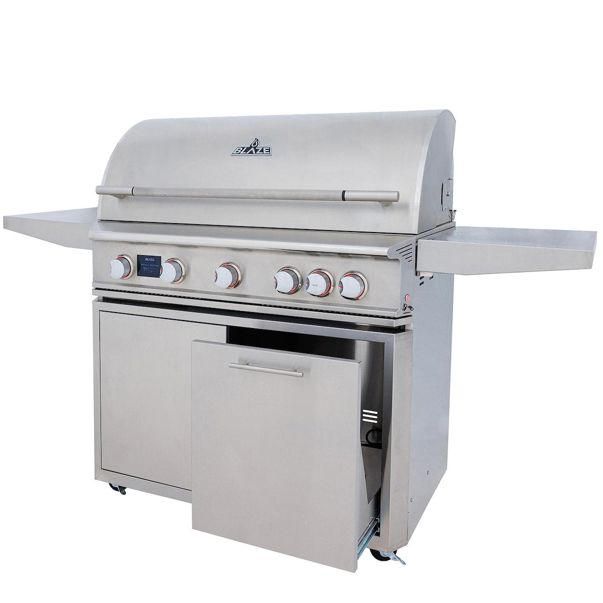Blaze LTE PRO 40-Inch 5-Burner Freestanding Grill with Digital Temperature Screen & Rotisserie