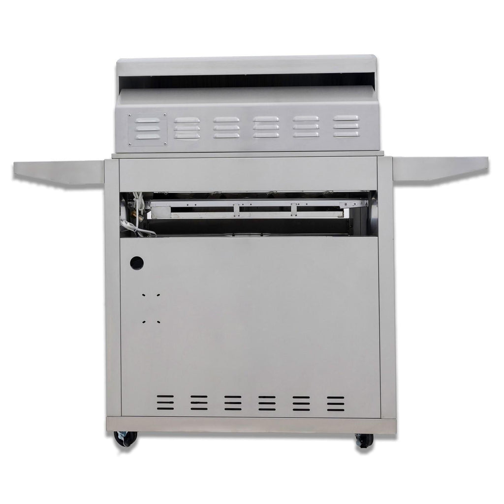 Blaze LTE+ 32-Inch 4-Burner Freestanding Gas Grill with Lift-Assist Hood & Rear Infrared Burner