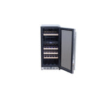 Summerset 15-Inch Outdoor Rated Dual Zone Wine Cooler