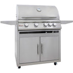 Blaze LTE+ Marine Grade 32-Inch 4-Burner Freestanding Gas Grill with Rear Infrared Burner & Grill Lights
