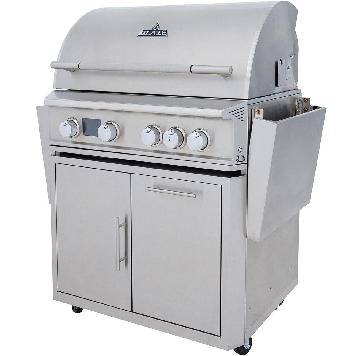 Blaze LTE PRO 32-Inch 4-Burner Freestanding Grill with Digital Temperature Screen & Rotisserie