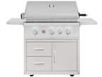 Summerset TRL Pro 32-Inch 3 Burner Freestanding Gas Grill With Rear Infrared Burner and Rotisserie Kit On Deluxe Cart