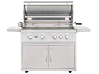 Summerset TRL Pro 40-Inch 4 Burner Freestanding Gas Grill With Rear Infrared Burner and Rotisserie Kit