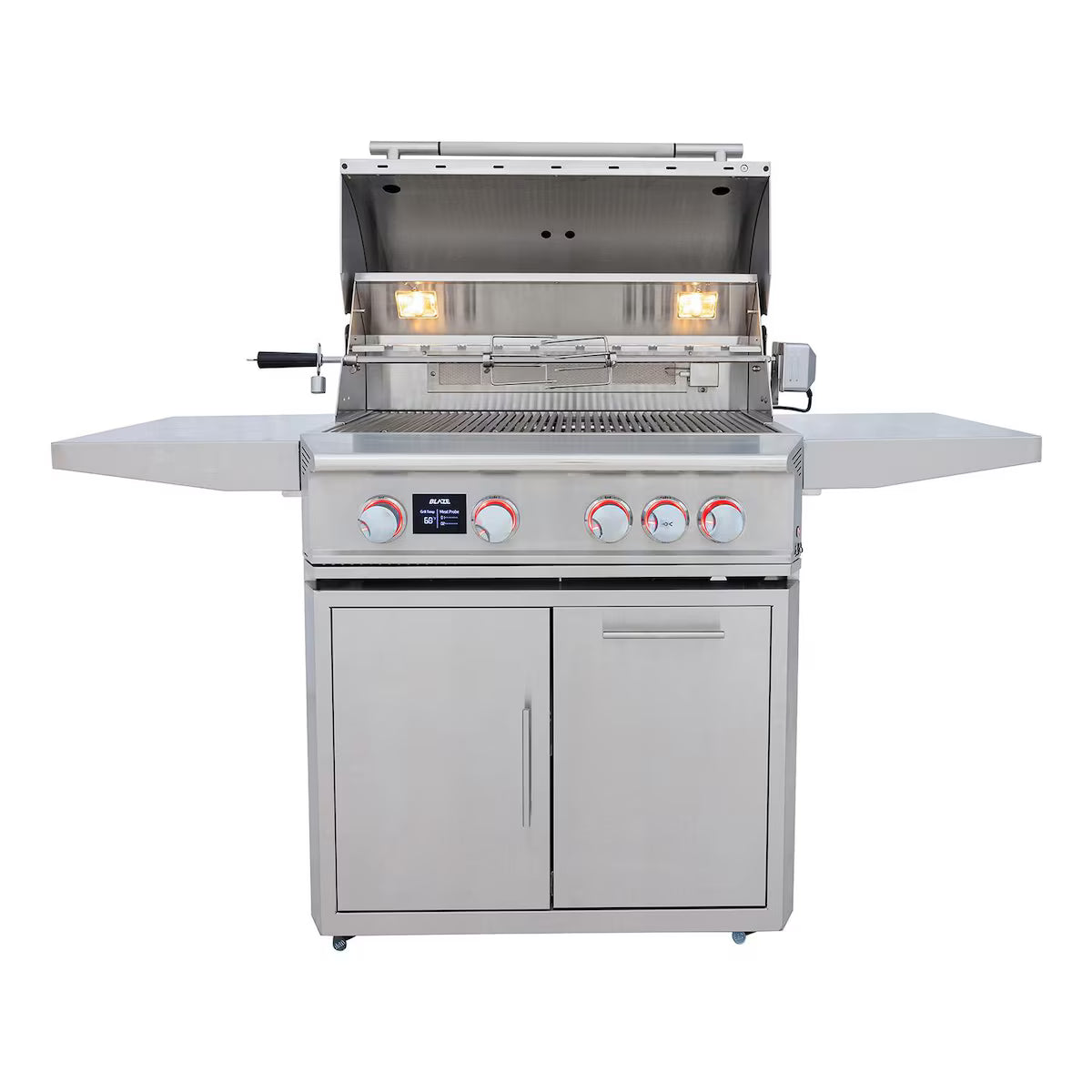 Blaze LTE PRO 32-Inch 4-Burner Freestanding Grill with Digital Temperature Screen & Rotisserie