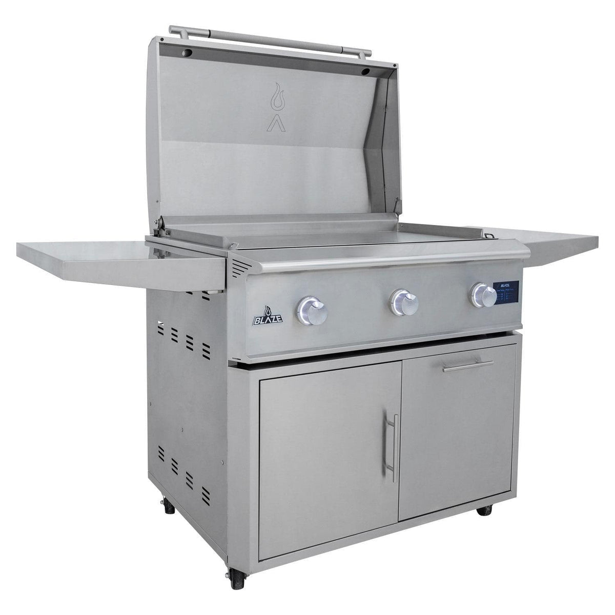 Blaze LTE PRO 40-Inch Freestanding Gas Griddle with Digital Temperature Screen & Lift-Assist Lid