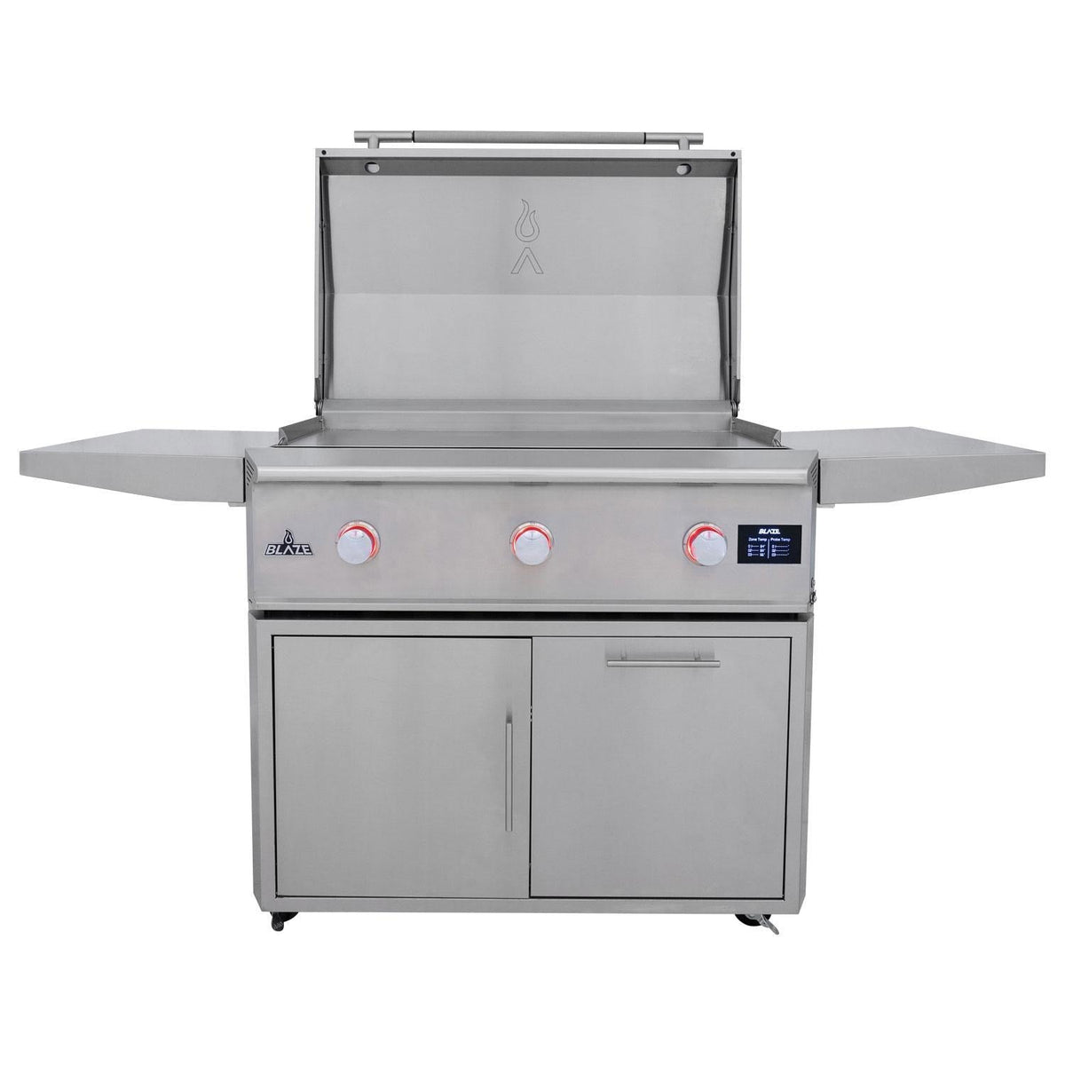 Blaze LTE PRO 40-Inch Freestanding Gas Griddle with Digital Temperature Screen & Lift-Assist Lid