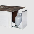 Alcott Rectangular Gas Fire Pit Table