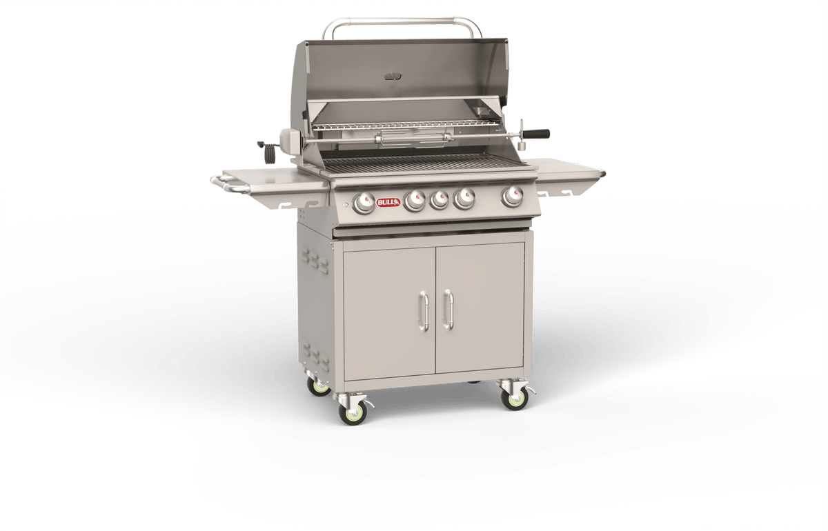 Bull Angus 30-Inch 4-Burner Freestanding Gas Grill with Rotisserie