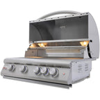 Blaze LTE+ Marine Grade 32-Inch 4-Burner Built-In Gas Grill with Rear Infrared Burner & Grill Lights