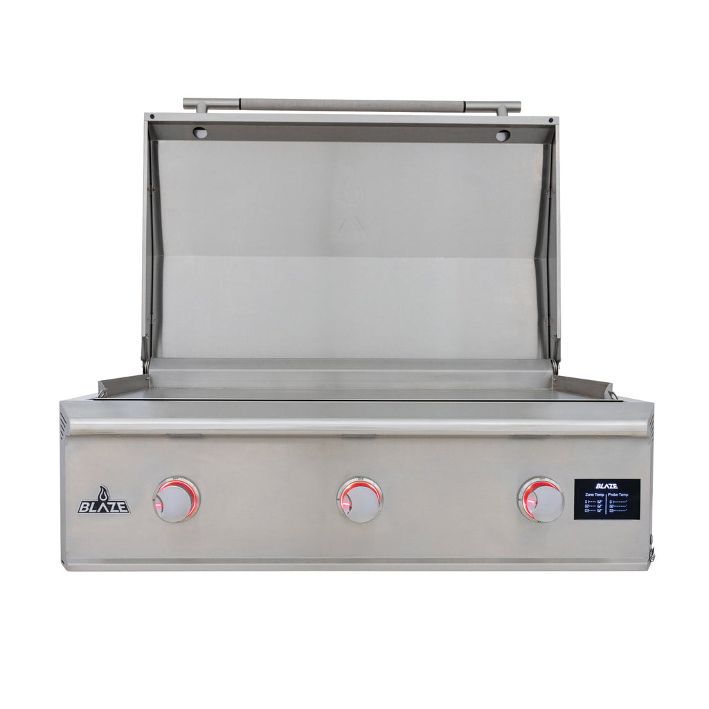 Blaze LTE PRO 40-Inch Built-In Gas Griddle with Digital Temperature Screen & Lift-Assist Lid