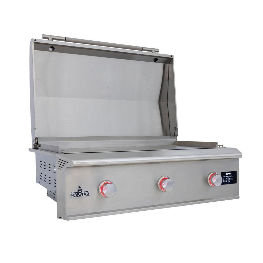 Blaze LTE PRO 40-Inch Built-In Gas Griddle with Digital Temperature Screen & Lift-Assist Lid