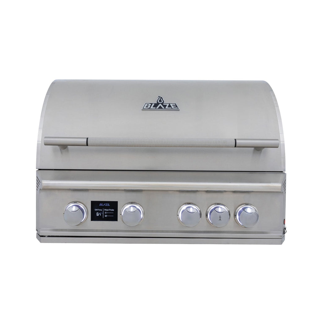 Blaze LTE PRO 32-Inch 4-Burner Built-In Grill with Digital Temperature Screen & Rotisserie