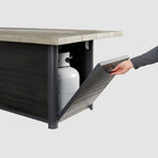 Cedar Ridge Linear Gas Fire Pit Table