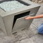 Cove Concrete Trapezoid Gas Fire Pit Bowl 37"