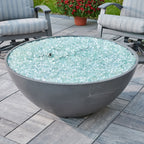 Cove Concrete Edge Gas Fire Pit Bowl 42"