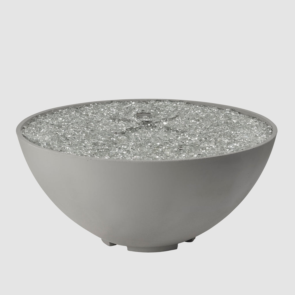 Cove Concrete Edge Gas Fire Pit Bowl 42"
