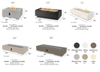 Cove Concrete Linear Gas Fire Pit