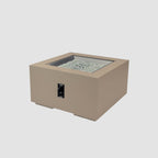 Cove Concrete Square Gas Fire Pit Table