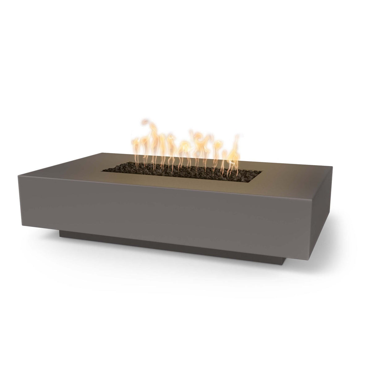 Cabo Linear 56" GFRC Concrete Fire Pit by The Outdoor Plus