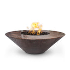 Cazo 48" Wide Ledge Hammered Copper Fire Pit by The Outdoor Plus