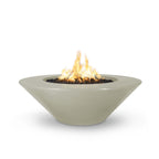 Cazo 60" Wide Ledge GFRC Concrete Fire Pit by The Outdoor Plus