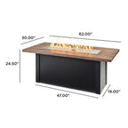 Havenwood 62-Inch Linear Gas Fire Pit Table