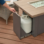 Havenwood 44-Inch Rectangular Gas Fire Pit Table