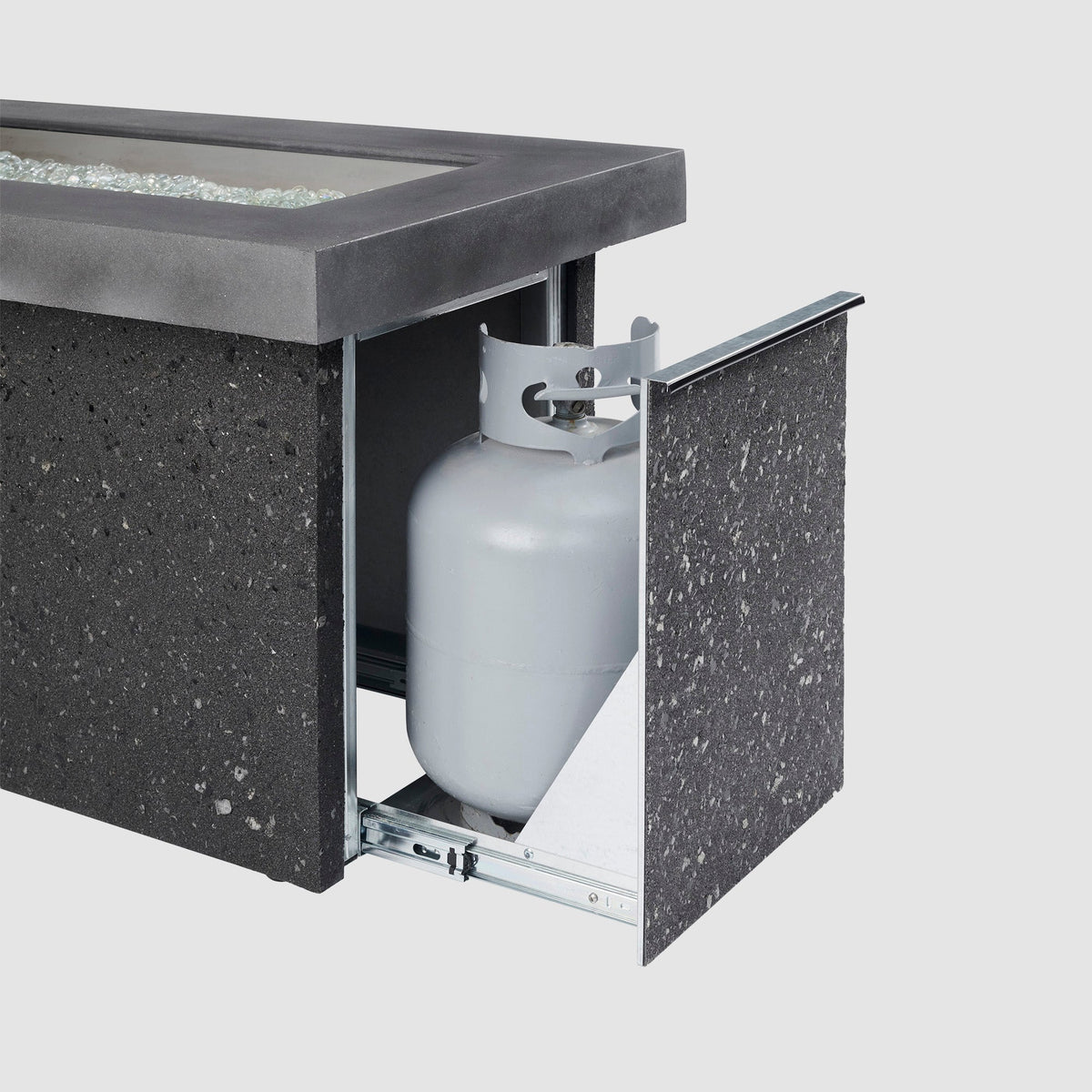 Key Largo Linear Gas Fire Pit Table