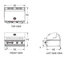 Bull Lonestar Select 30-Inch 4-Burner Freestanding Gas Grill
