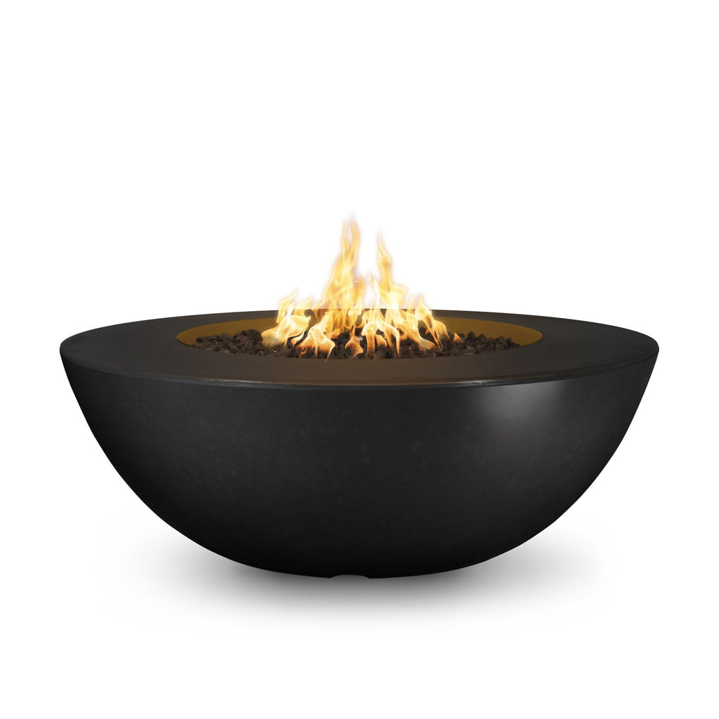 Sedona 60" Wide Ledge GFRC Concrete Fire Pit by The Outdoor Plus
