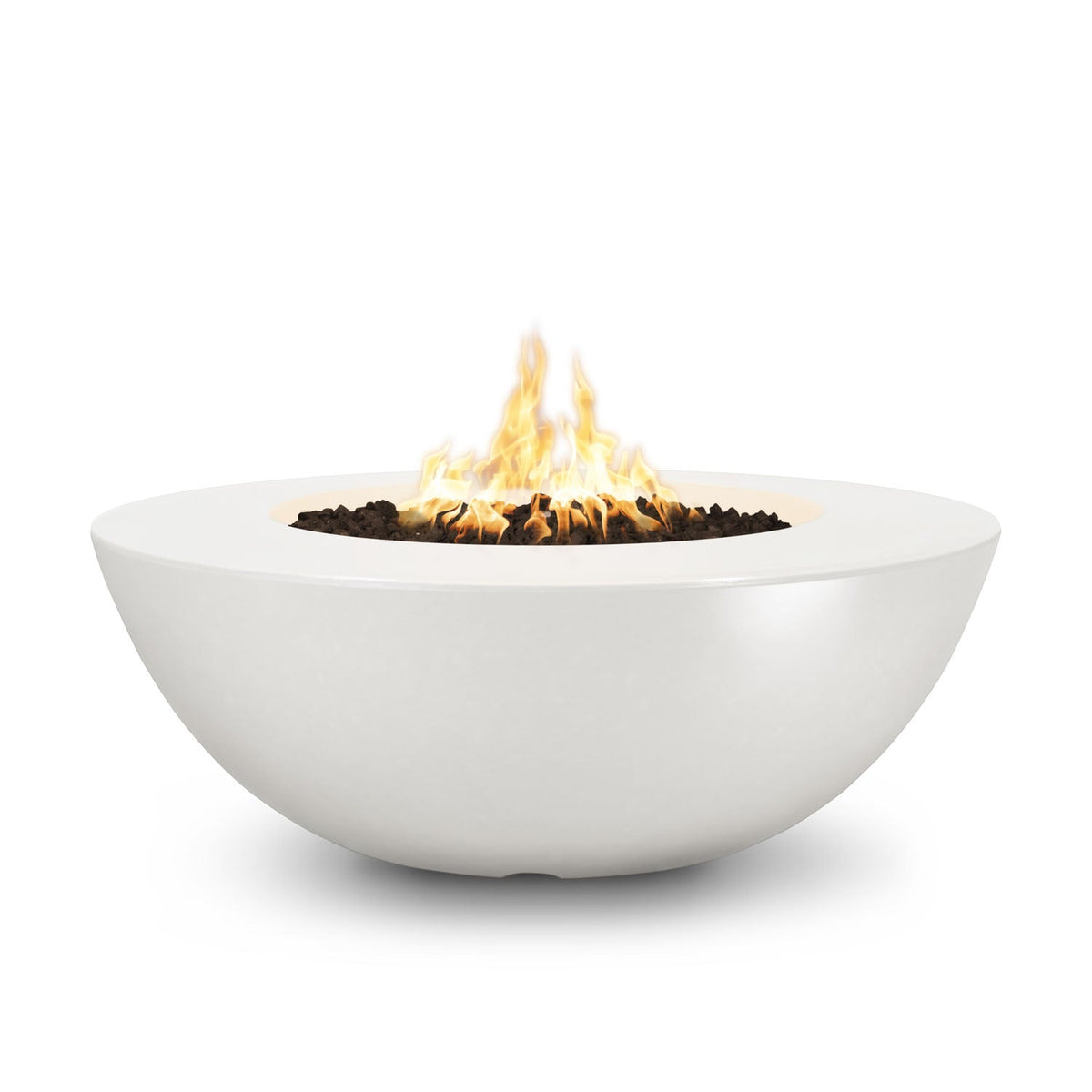 Sedona 48" Wide Ledge GFRC Concrete Fire Pit by The Outdoor Plus