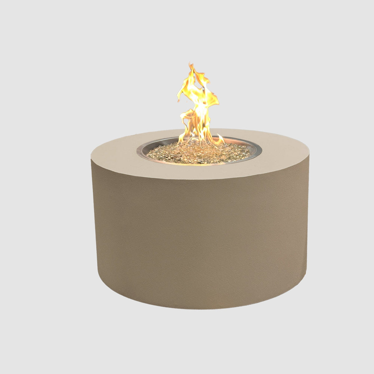Vosera Round Gas Fire Pit Table