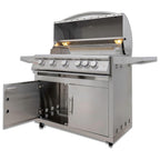 Blaze LTE+ 40-Inch 5-Burner Freestanding Gas Grill with Lift-Assist Hood & Rear Infrared Burner