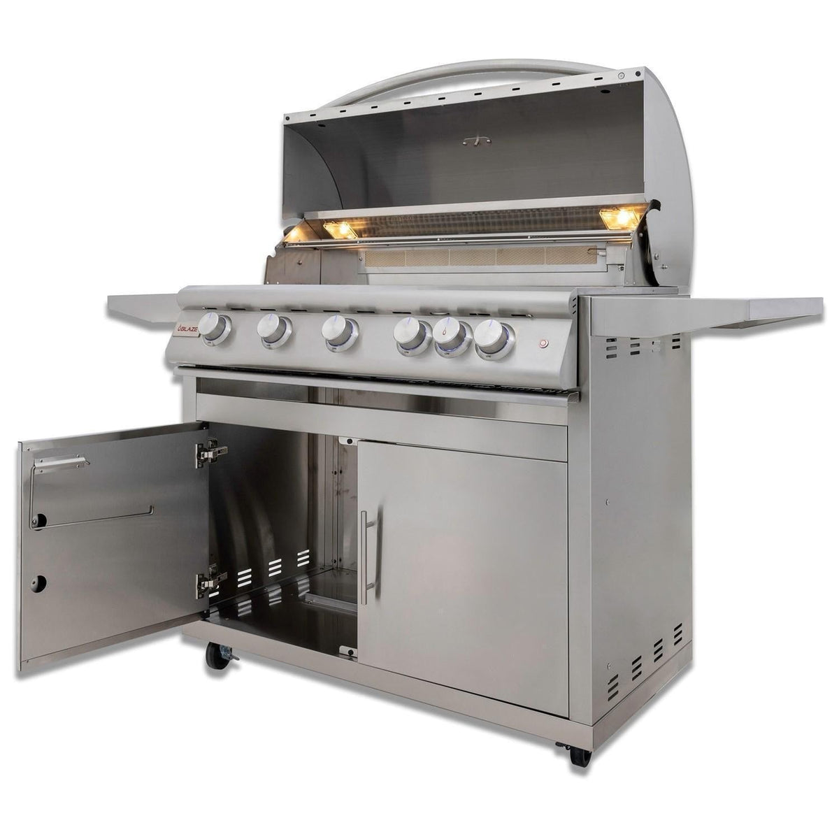 Blaze LTE+ 40-Inch 5-Burner Freestanding Gas Grill with Lift-Assist Hood & Rear Infrared Burner