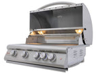 Blaze LTE+ 32-Inch 4-Burner Built-In Gas Grill with Lift-Assist Hood & Rear Infrared Burner