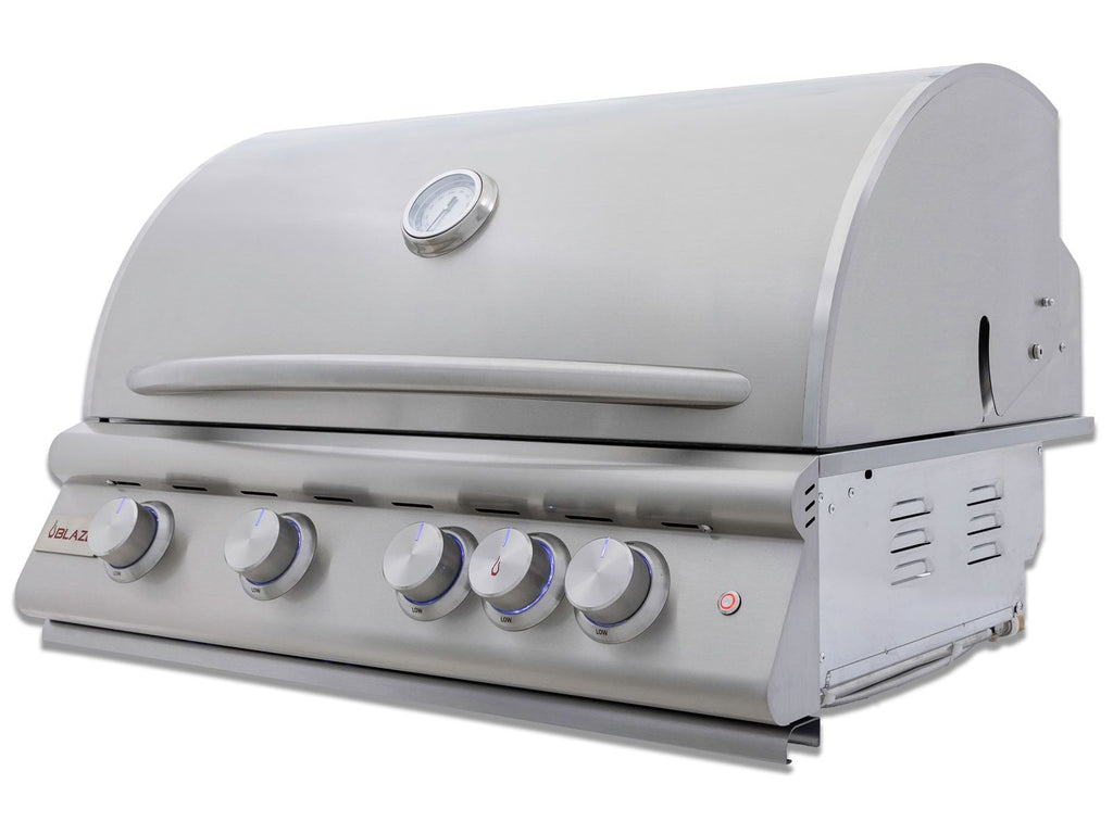 Blaze LTE+ 32-Inch 4-Burner Built-In Gas Grill with Lift-Assist Hood & Rear Infrared Burner