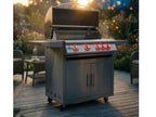 Blaze LTE+ 32-Inch 4-Burner Freestanding Gas Grill with Lift-Assist Hood & Rear Infrared Burner