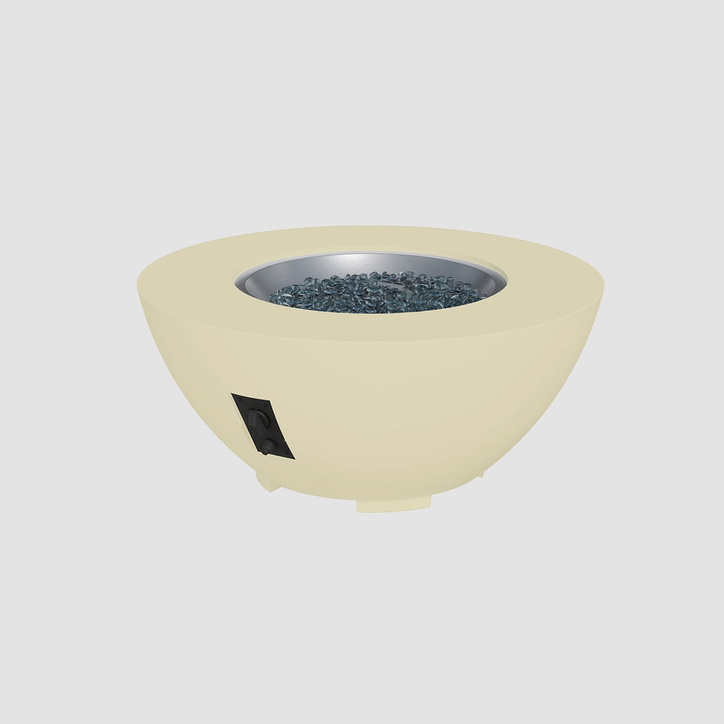 Cove Concrete Bowl Gas Fire Pit