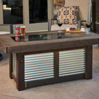 Denali Brew Rectangular Gas Fire Pit Table