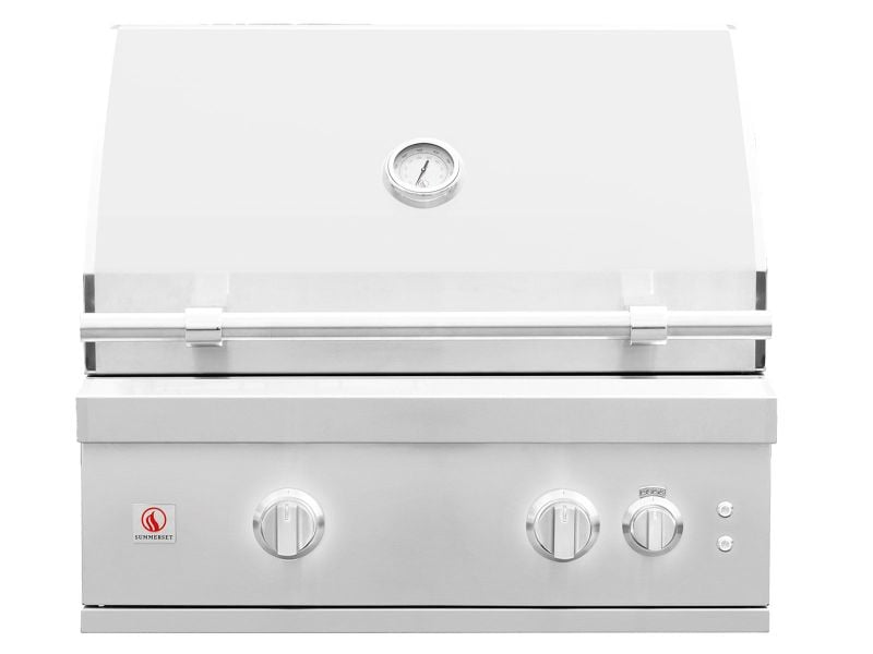 Summerset Quest 30-Inch 2-Burner Built-In Gas Grill with Rear Infrared Burner, Rotisserie Kit & Drop-In Griddle Plate