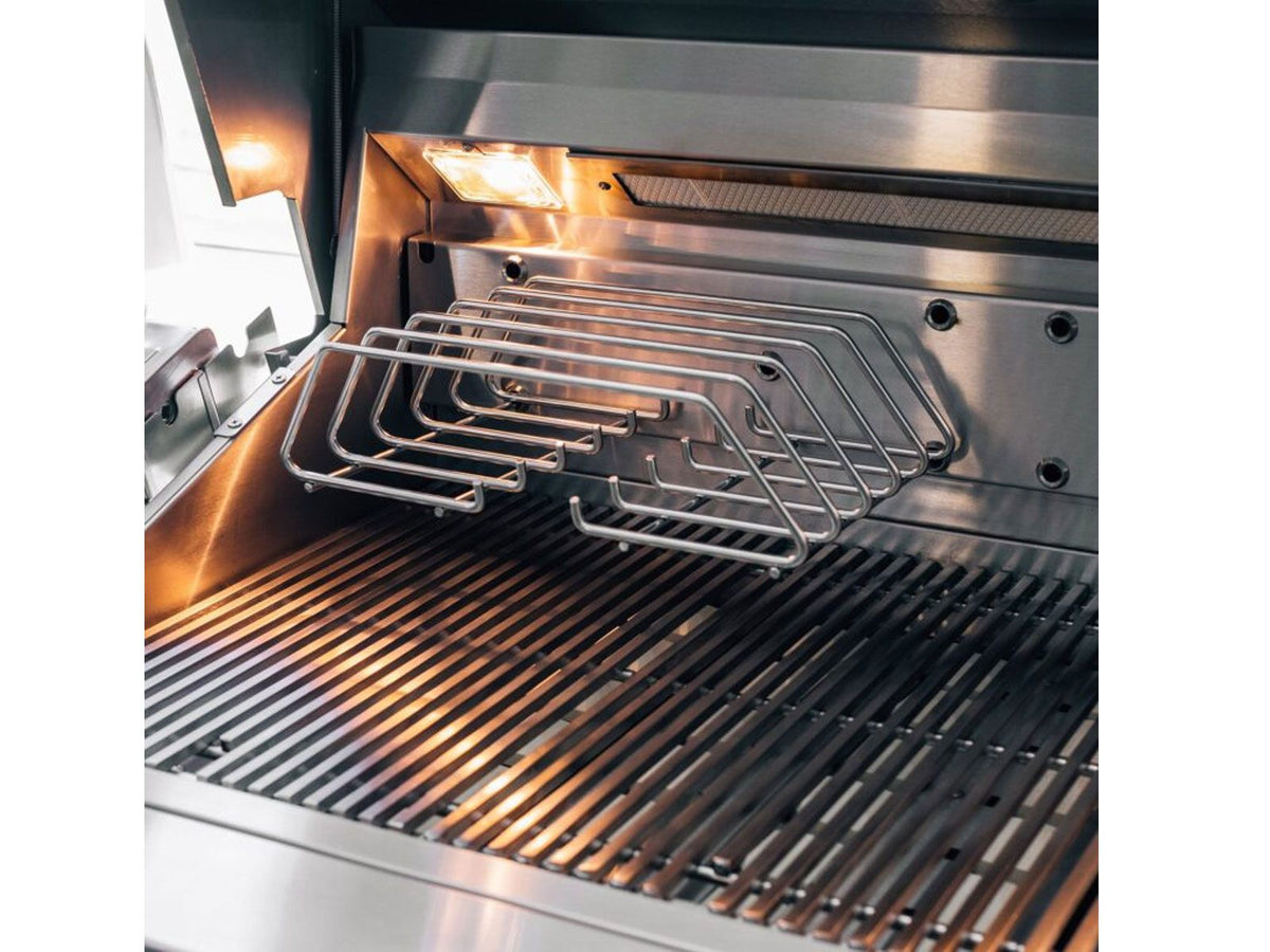 Summerset Quest 42-Inch 4 Burner Freestanding Gas Grill with Rear Infrared Burner, Rotisserie Kit & Drop-In Griddle Plate