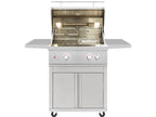 Summerset Quest 30-Inch 2-Burner Freestanding Gas Grill with Rear Infrared Burner, Rotisserie Kit & Drop-In Griddle Plate