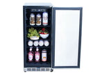 Summerset 15-inch Outdoor Rated Fridge with Stainless Door