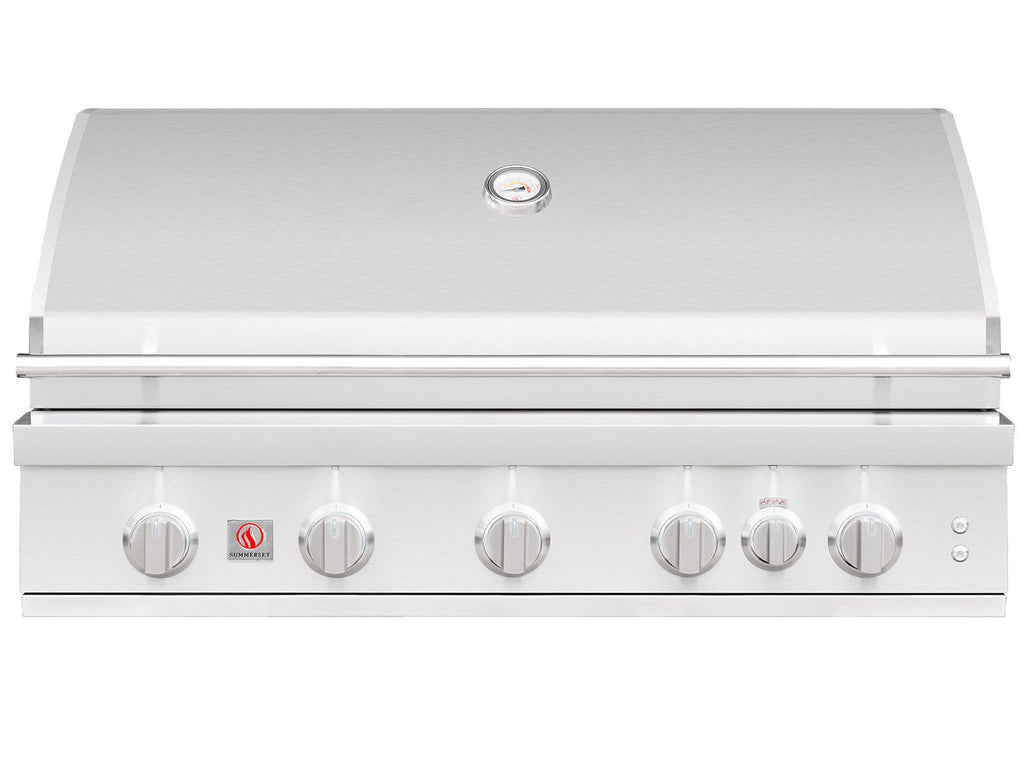 Summerset Sizzler Pro 40-Inch 5-Burner Built-In Gas Grill With Rear Infrared Burner