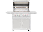 Summerset Sizzler Pro 32-inch 4-Burner Freestanding Gas Grill w/ Rear Infrared Burner