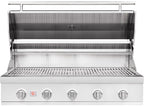 Summerset TRL Pro 40-Inch 4 Burner Freestanding Gas Grill With Rear Infrared Burner and Rotisserie Kit On Deluxe Cart