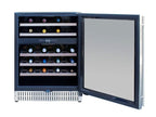 TrueFlame 24-Inch 5.3 Cu. Ft. Outdoor Rated Wine Cooler with Locking Door