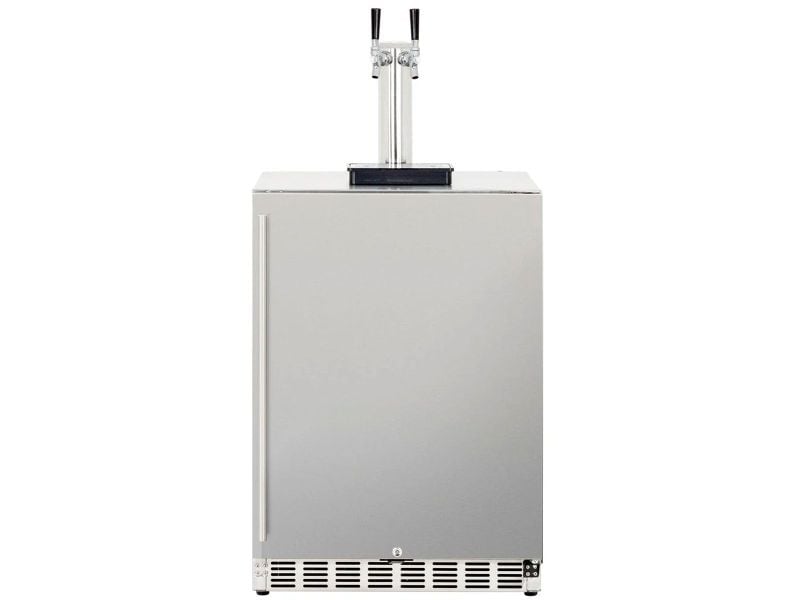 TrueFlame 24-Inch 6.6C Deluxe Single, Double or No Tab Outdoor Kegerator