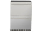 TrueFlame 24-Inch 5.0 Cu. Ft. Outdoor Rated 2-Drawer Fridge with Lock