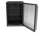 TrueFlame 24-Inch 5.1 Cu. Ft. Outdoor Rated Fridge with Glass Door